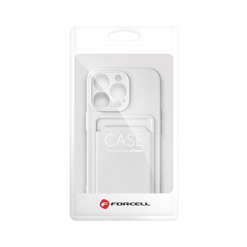 Pokrowiec Forcell Card Case biały Apple iPhone 14 / 10 Pokrowiec Forcell Card Case biały Apple iPhone 14 / 10