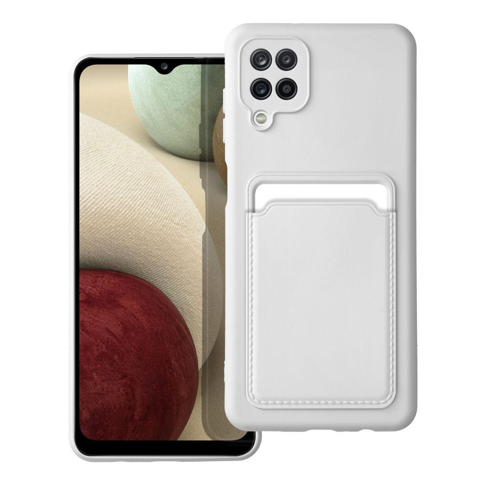 Pokrowiec Forcell Card Case biały Samsung Galaxy A12 Pokrowiec Forcell Card Case biały Samsung Galaxy A12