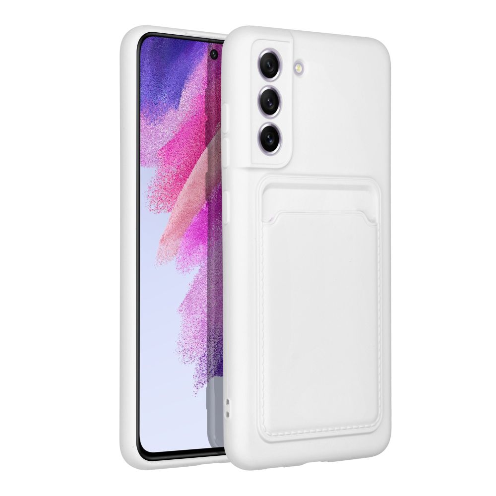 Pokrowiec Forcell Card Case bia�y Samsung S21 FE / 2