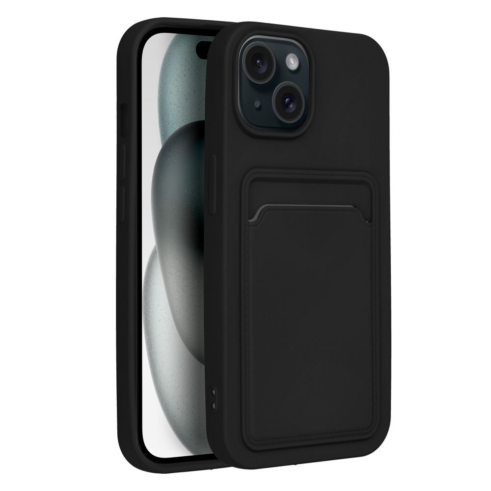 Pokrowiec Forcell Card Case czarny Apple iPhone 15 / 8 Pokrowiec Forcell Card Case czarny Apple iPhone 15 / 8