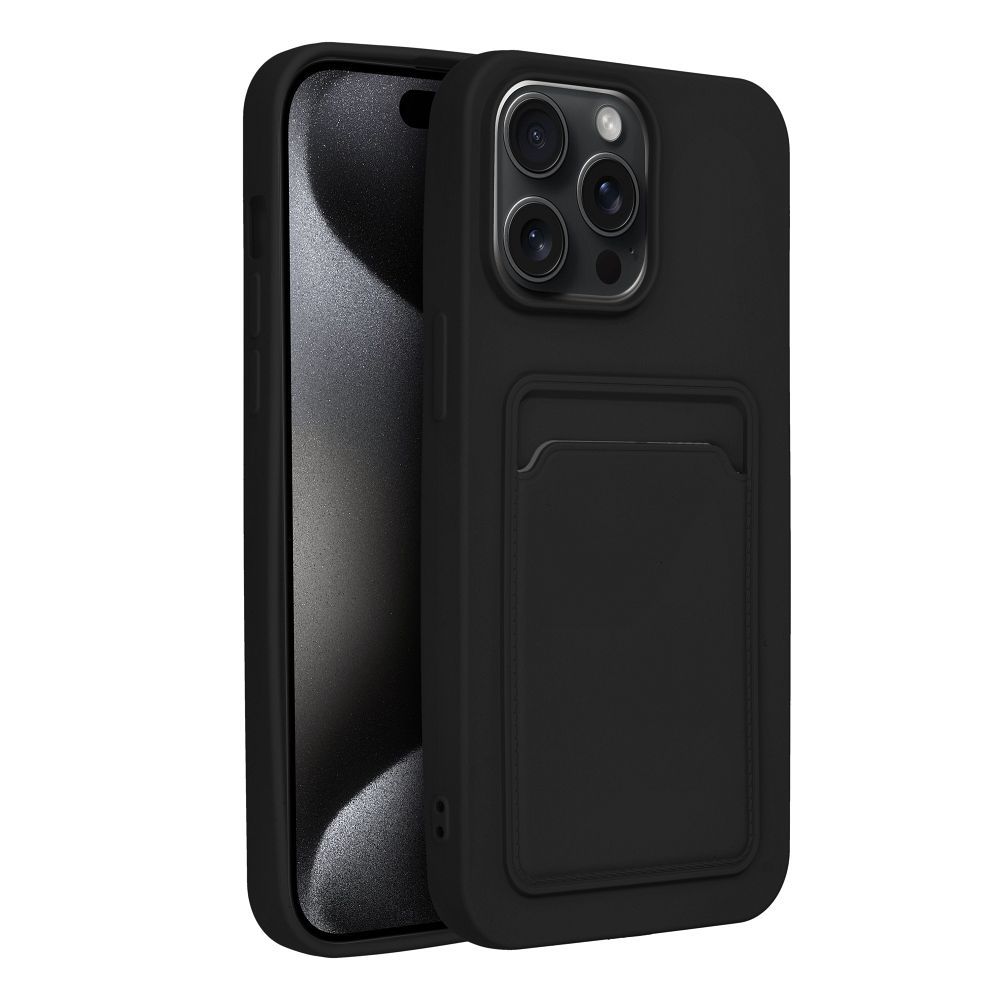 Pokrowiec Forcell Card Case czarny Apple iPhone 15 Pro Max / 8 Pokrowiec Forcell Card Case czarny Apple iPhone 15 Pro Max / 8