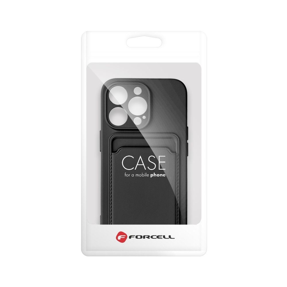 Pokrowiec Forcell Card Case czarny Apple iPhone SE 2020 / 11