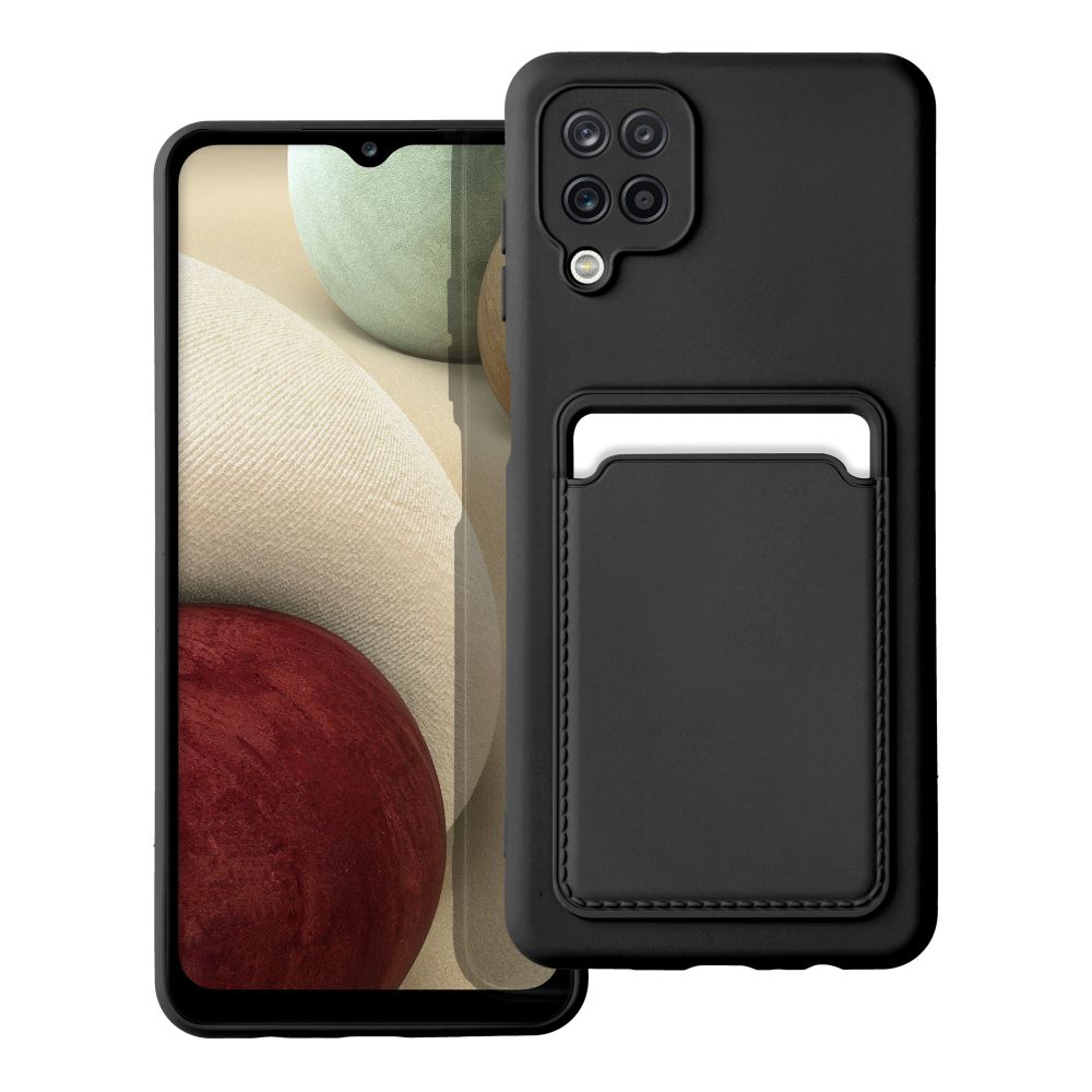 Pokrowiec Forcell Card Case czarny Samsung Galaxy A12 Pokrowiec Forcell Card Case czarny Samsung Galaxy A12