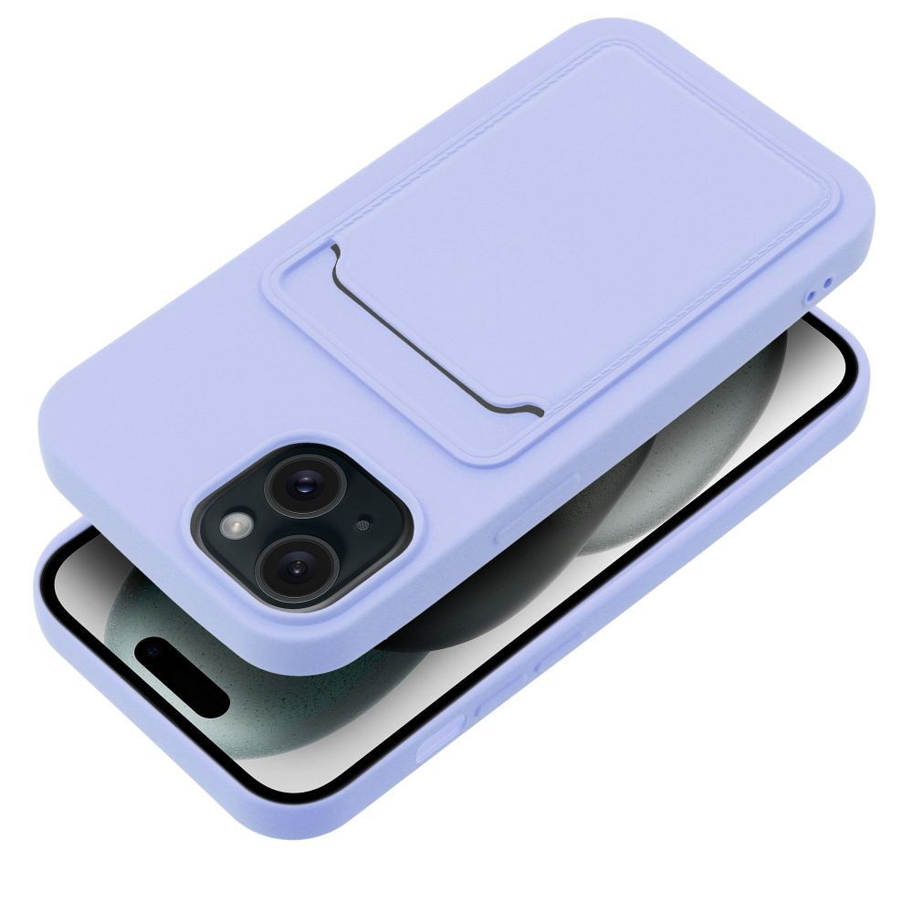 Pokrowiec Forcell Card Case fioletowy Apple iPhone 15 / 8 Pokrowiec Forcell Card Case fioletowy Apple iPhone 15 / 8