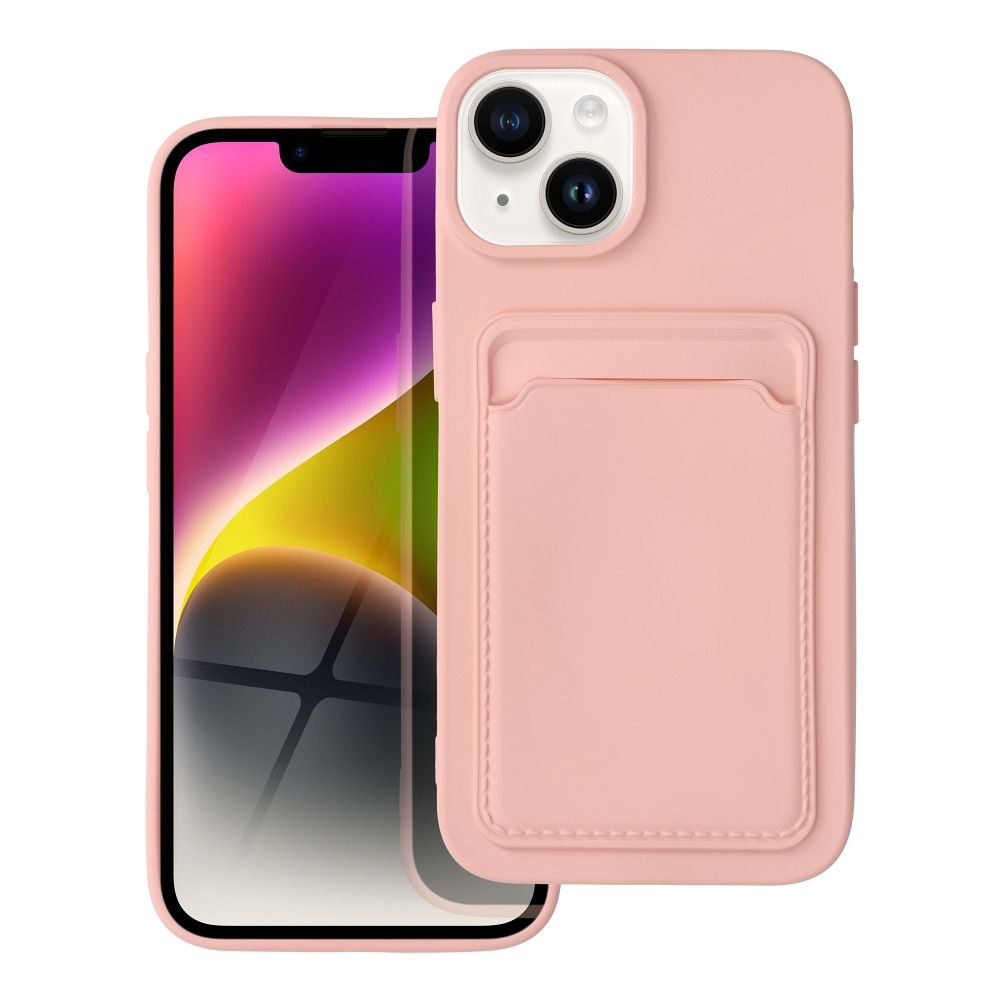Pokrowiec Forcell Card Case różowy Apple iPhone 14 Pokrowiec Forcell Card Case różowy Apple iPhone 14