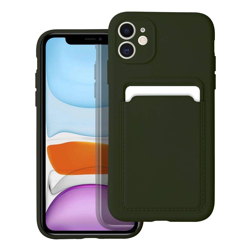 Pokrowiec Forcell Card Case zielony Apple iPhone 11 Pokrowiec Forcell Card Case zielony Apple iPhone 11