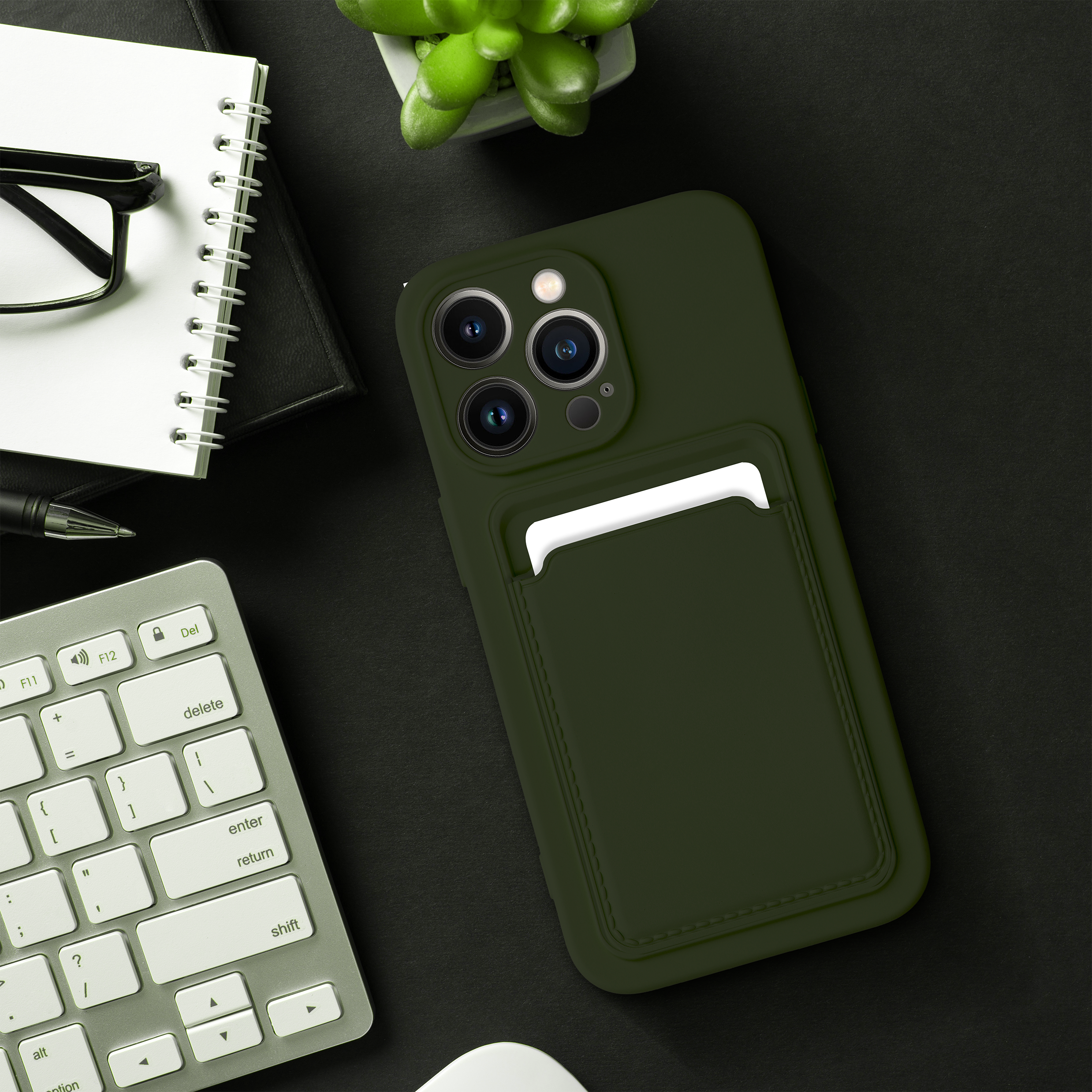 Pokrowiec Forcell Card Case zielony Apple iPhone 13 / 4