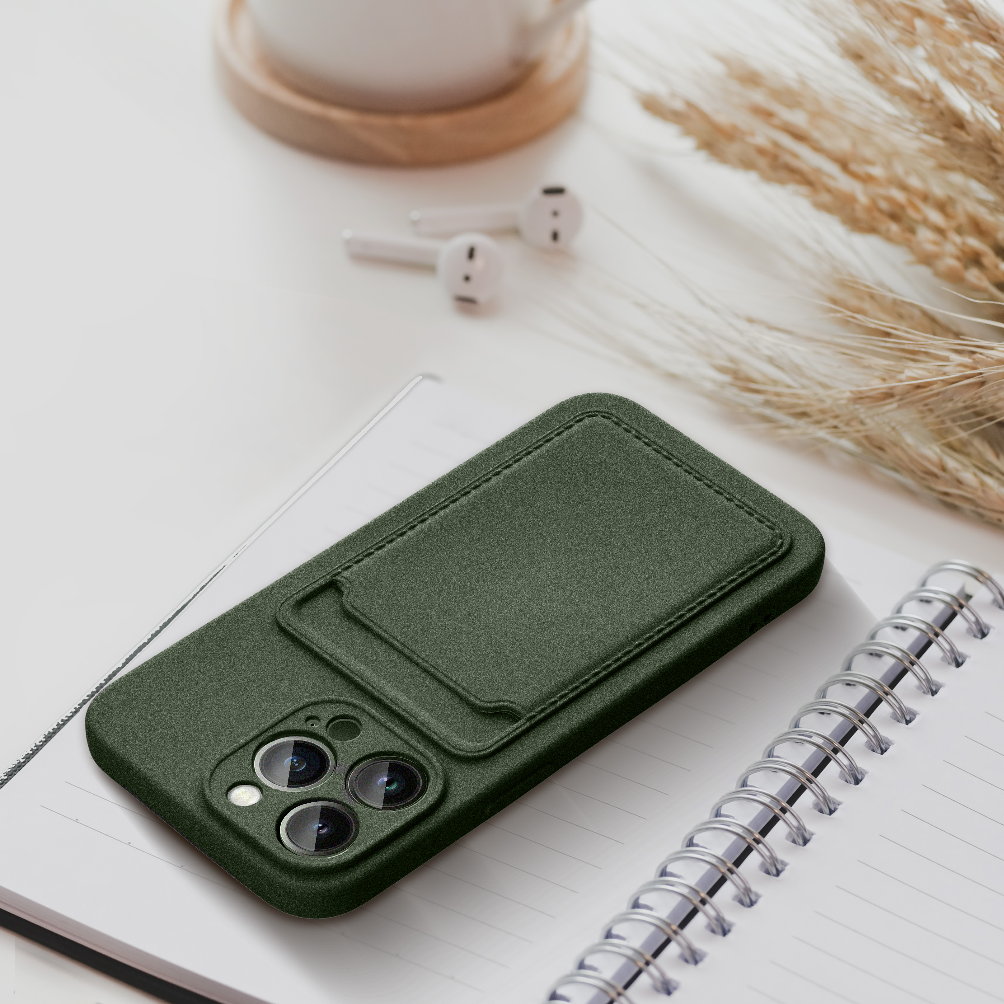 Pokrowiec Forcell Card Case zielony Apple iPhone 13 / 6