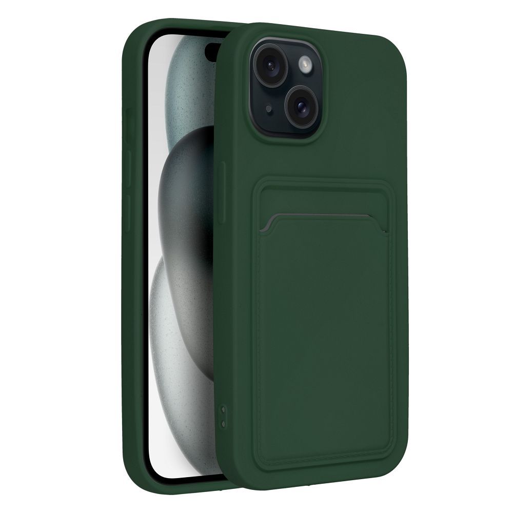 Pokrowiec Forcell Card Case zielony Apple iPhone 15 / 8 Pokrowiec Forcell Card Case zielony Apple iPhone 15 / 8