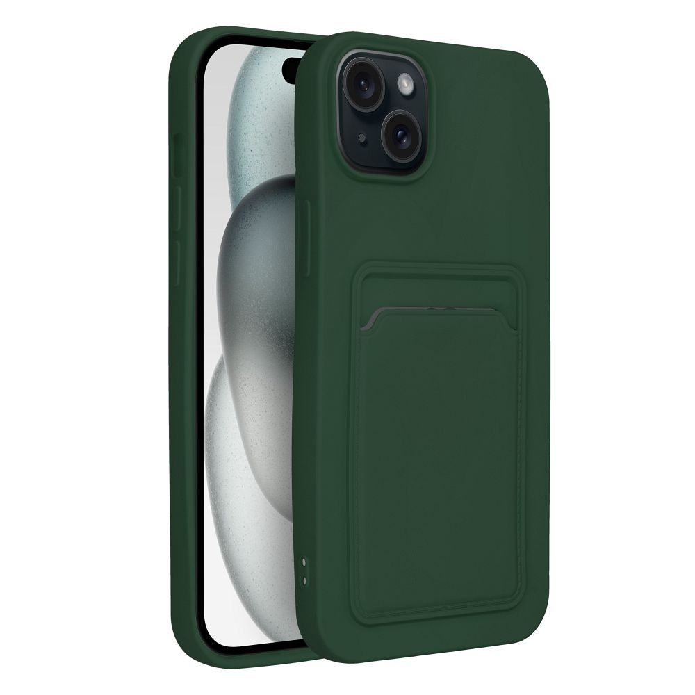 Pokrowiec Forcell Card Case zielony Apple iPhone 15 Plus / 8 Pokrowiec Forcell Card Case zielony Apple iPhone 15 Plus / 8