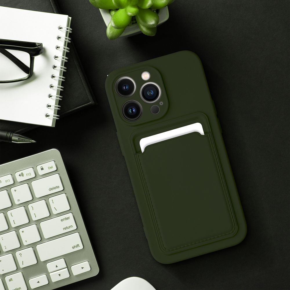 Pokrowiec Forcell Card Case zielony Apple iPhone 16 / 3 Pokrowiec Forcell Card Case zielony Apple iPhone 16 / 3