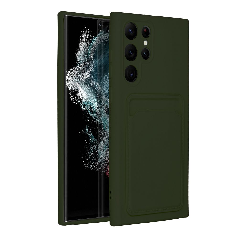 Pokrowiec Forcell Card Case zielony Samsung Galaxy S22 Ultra / 2 Pokrowiec Forcell Card Case zielony Samsung Galaxy S22 Ultra / 2