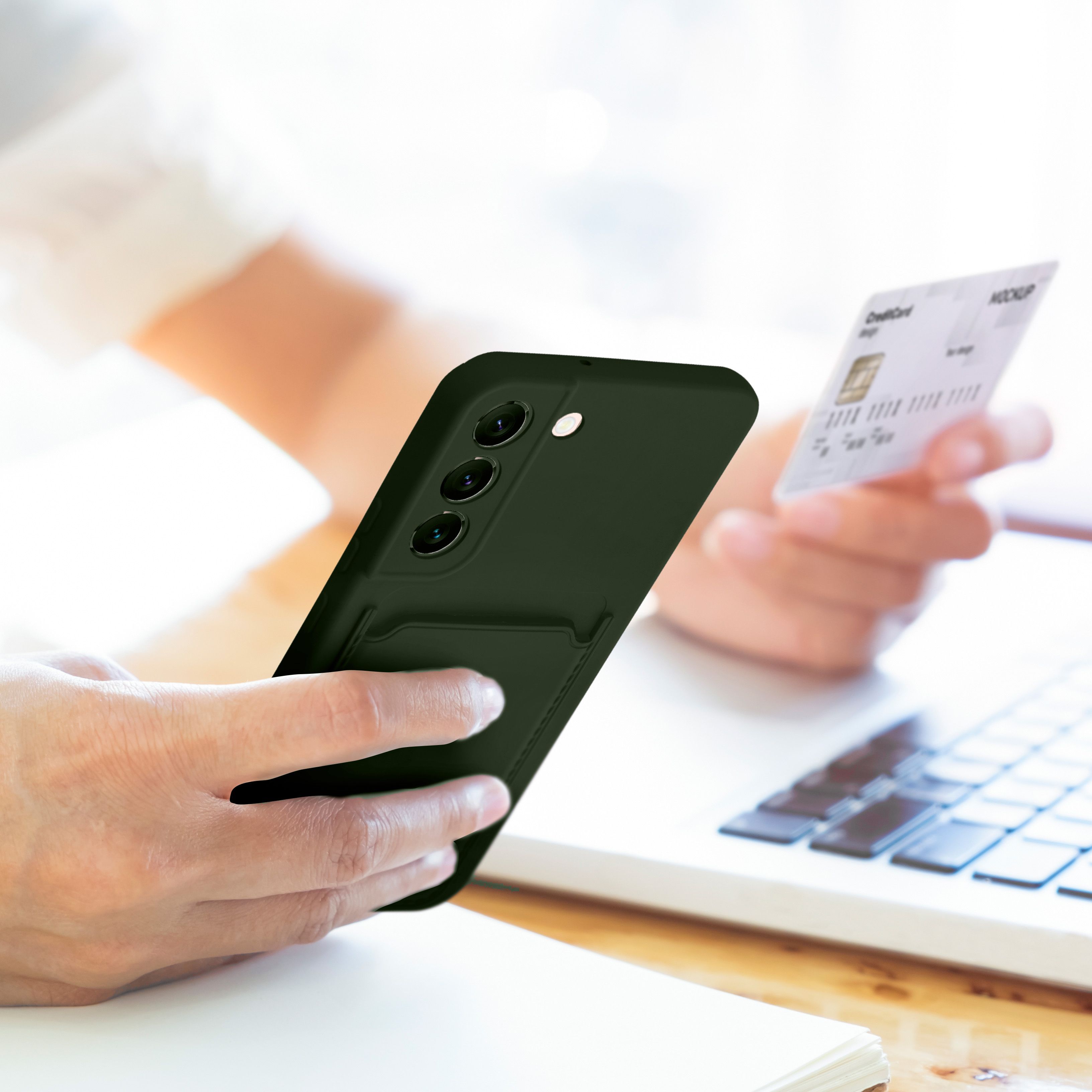 Pokrowiec Forcell Card Case zielony Xiaomi Redmi Note 12 4G / 5