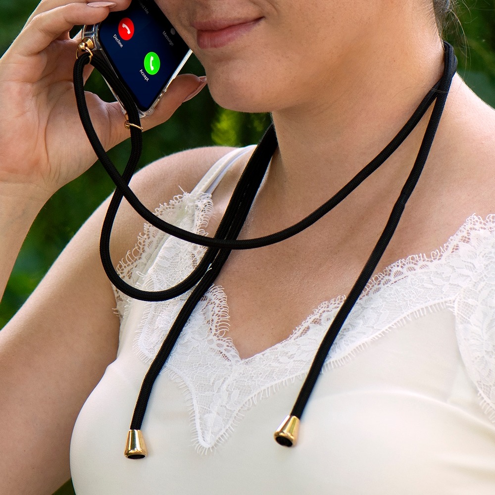 Pokrowiec Forcell Cord Case czarny Apple iPhone 11 / 4