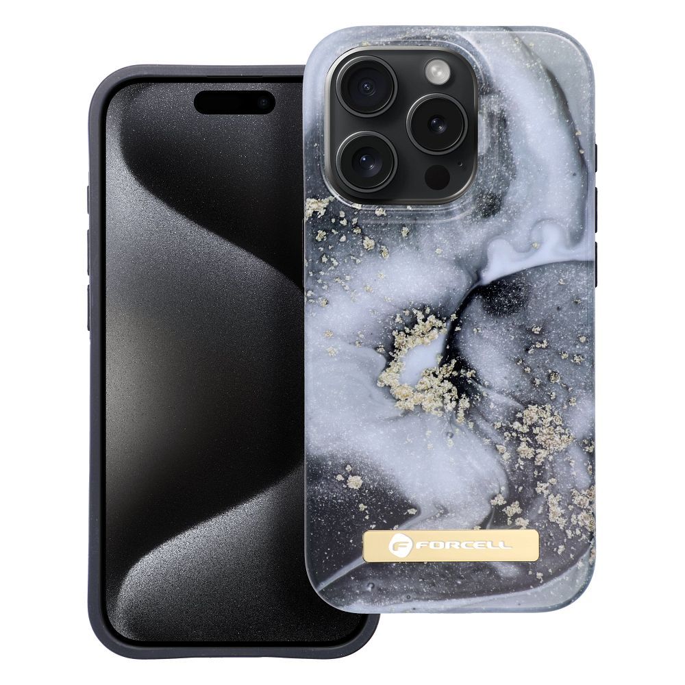 Pokrowiec Forcell F-Protect Mirage MagSafe wz�r marble mist Apple iPhone 15 Plus / 2