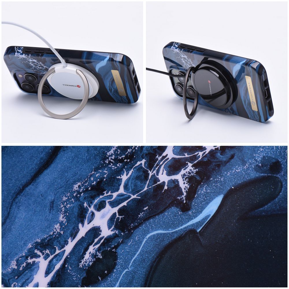 Pokrowiec Forcell F-Protect Mirage MagSafe wzór ocean marble Apple iPhone 15 Pro / 5 Pokrowiec Forcell F-Protect Mirage MagSafe wzór ocean marble Apple iPhone 15 Pro / 5