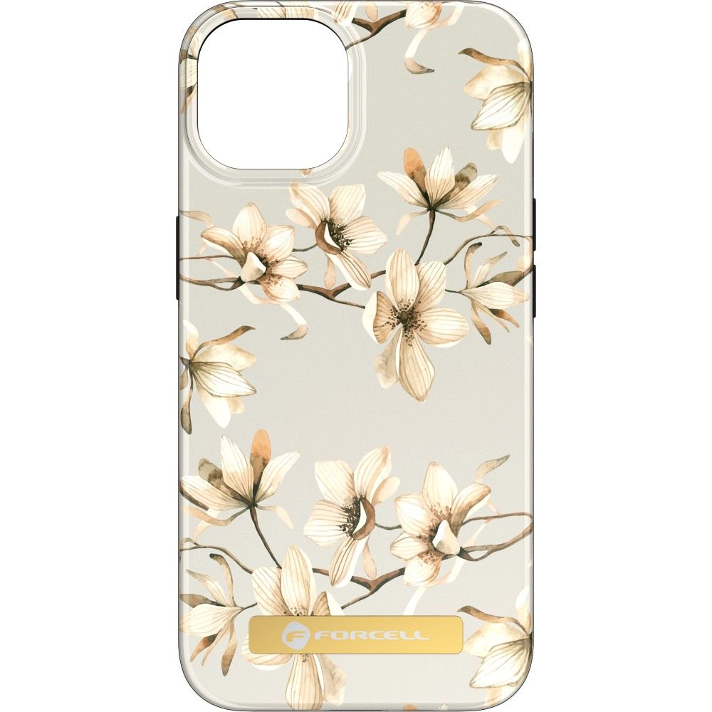 Pokrowiec Forcell F-Protect Mirage MagSafe wzr spring flowers Apple iPhone 15 / 4