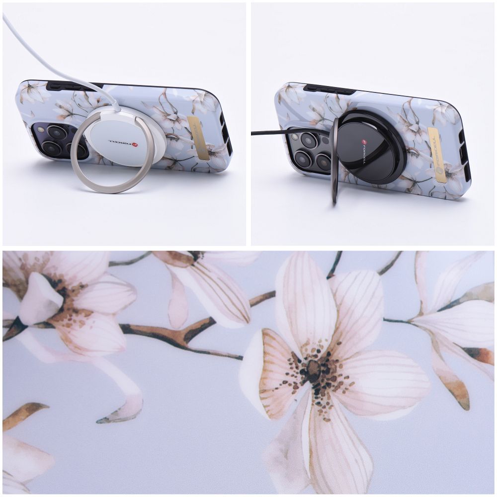 Pokrowiec Forcell F-Protect Mirage MagSafe wz�r spring flowers Apple iPhone 15 / 5