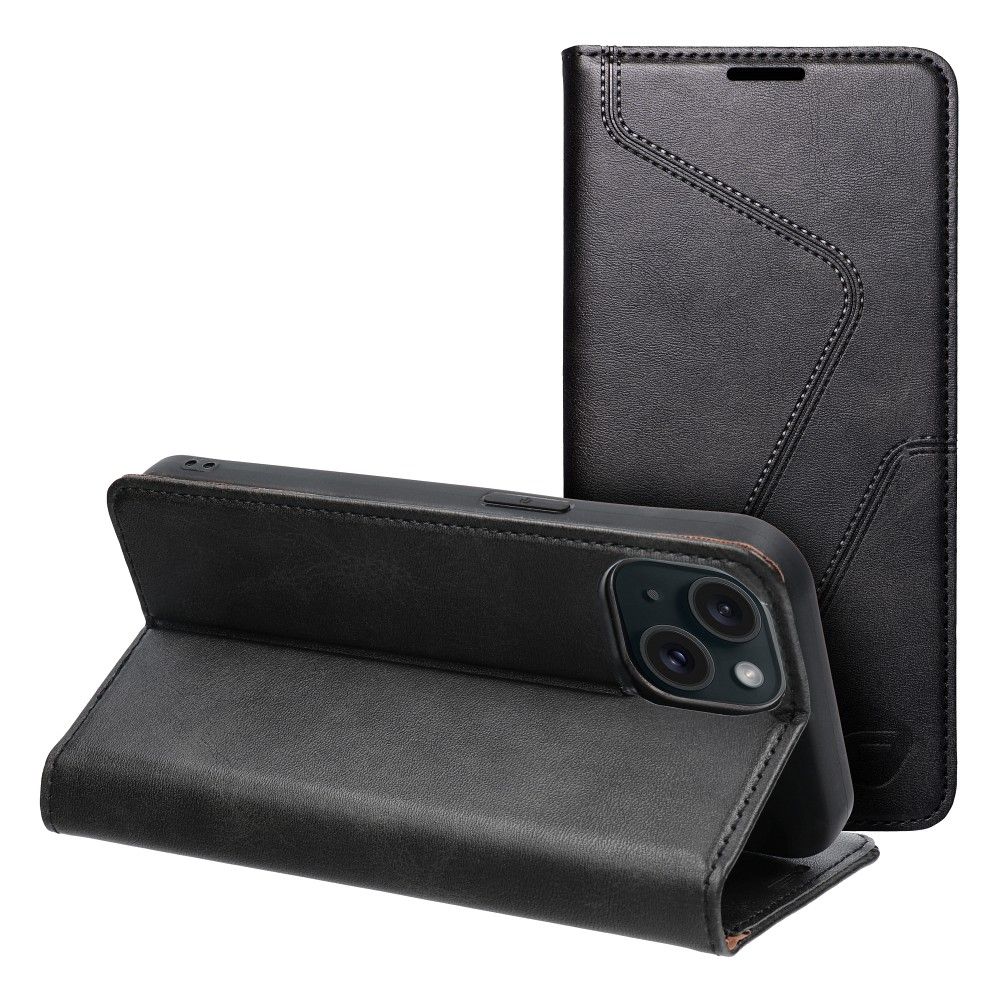 Pokrowiec Forcell F-Protect RFID Blocker Book czarny Apple iPhone 15 Pokrowiec Forcell F-Protect RFID Blocker Book czarny Apple iPhone 15