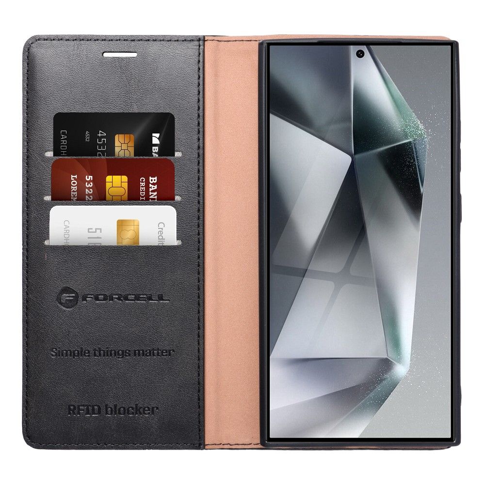 Pokrowiec Forcell F-Protect RFID Blocker Book czarny Samsung Galaxy S24 / 5