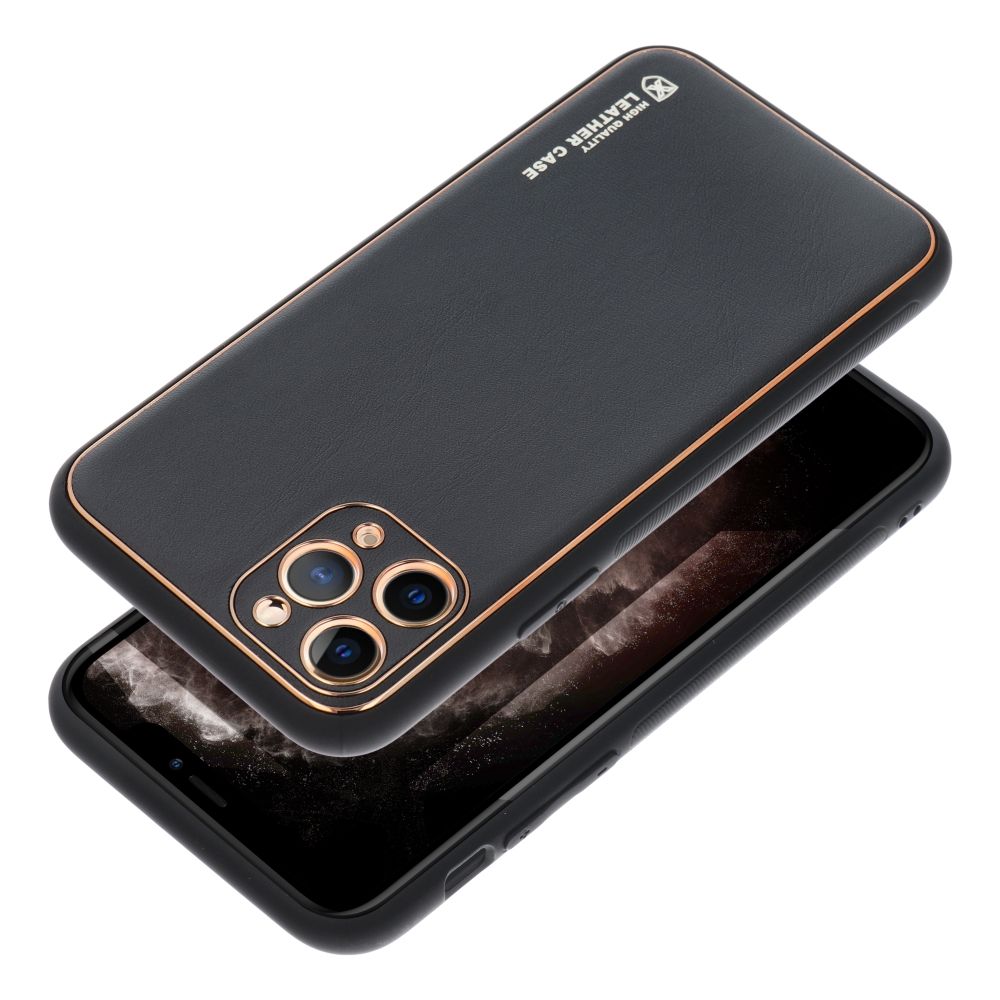 Pokrowiec Forcell Leather Case czarny Apple iPhone 15 Pro