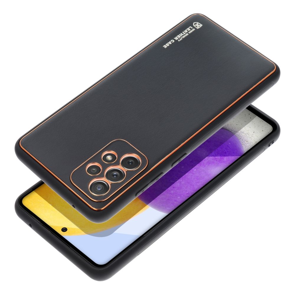 Pokrowiec Forcell Leather Case czarny Samsung A72 / 2