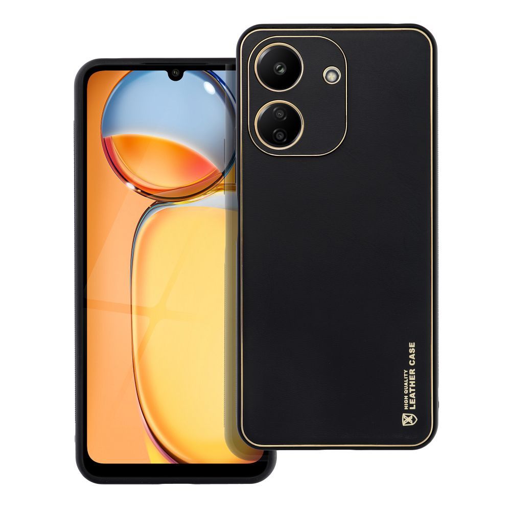 Pokrowiec Forcell Leather Case czarny Xiaomi POCO C65