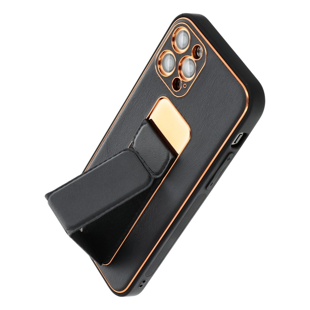 Pokrowiec Forcell Leather Case Kickstand czarny Apple iPhone 12 Pro / 3 Pokrowiec Forcell Leather Case Kickstand czarny Apple iPhone 12 Pro / 3