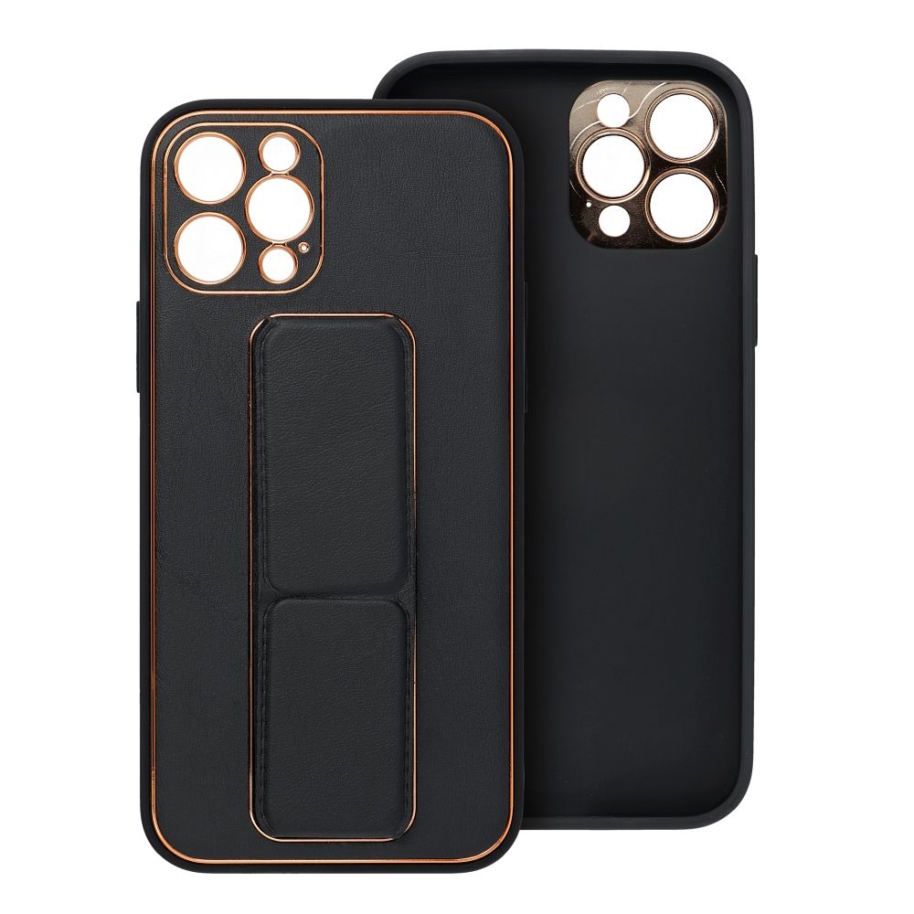 Pokrowiec Forcell Leather Case Kickstand czarny Apple iPhone 14 / 6