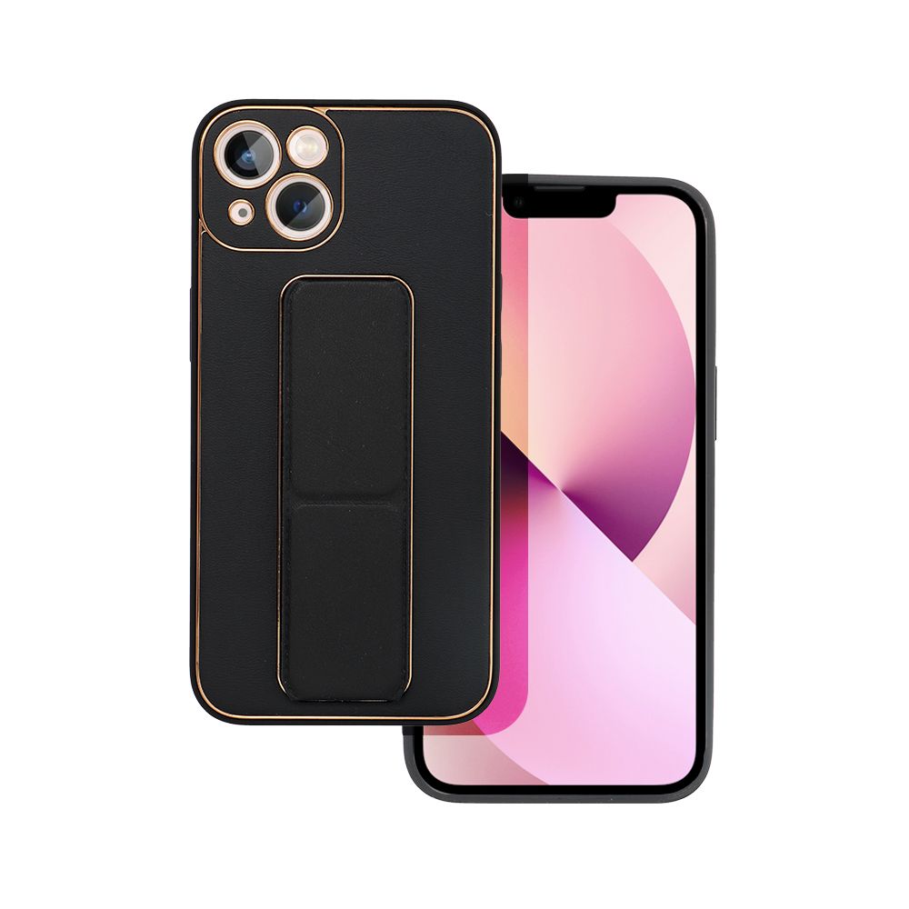 Pokrowiec Forcell Leather Case Kickstand czarny Apple iPhone 14 Plus / 2