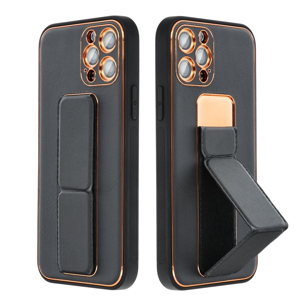 Pokrowiec Forcell Leather Case Kickstand czarny Apple iPhone 14 Plus / 3 Pokrowiec Forcell Leather Case Kickstand czarny Apple iPhone 14 Plus / 3