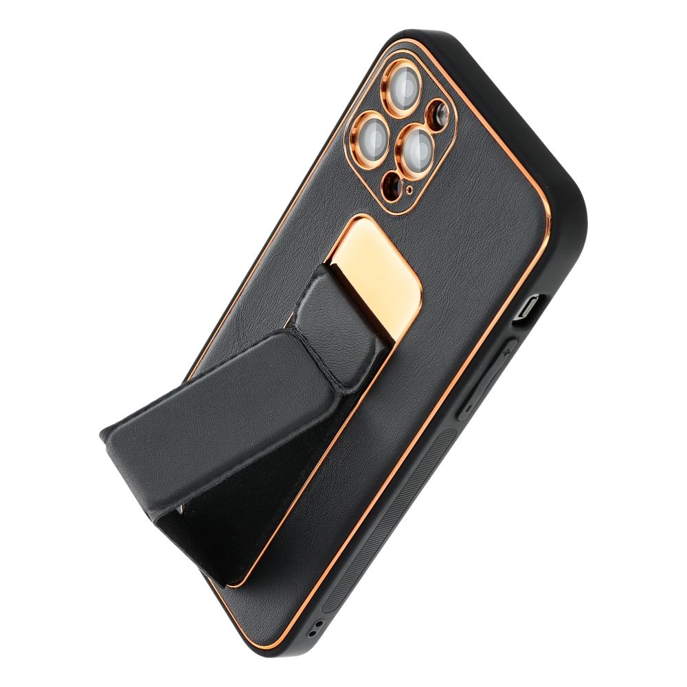 Pokrowiec Forcell Leather Case Kickstand czarny Apple iPhone 14 Plus / 4 Pokrowiec Forcell Leather Case Kickstand czarny Apple iPhone 14 Plus / 4