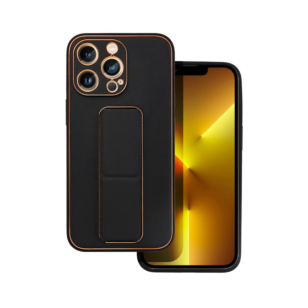 Pokrowiec Forcell Leather Case Kickstand czarny Apple iPhone 14 Pro / 2 Pokrowiec Forcell Leather Case Kickstand czarny Apple iPhone 14 Pro / 2