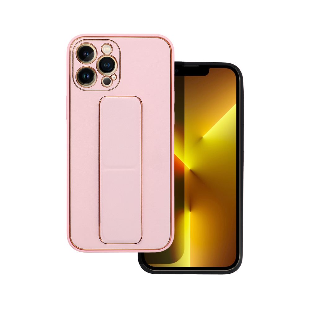 Pokrowiec Forcell Leather Case Kickstand różowy Apple iPhone 14 Pro / 2 Pokrowiec Forcell Leather Case Kickstand różowy Apple iPhone 14 Pro / 2