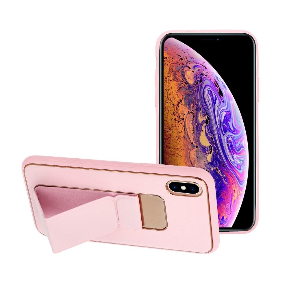 Pokrowiec Forcell Leather Case Kickstand r�owy Apple iPhone XR