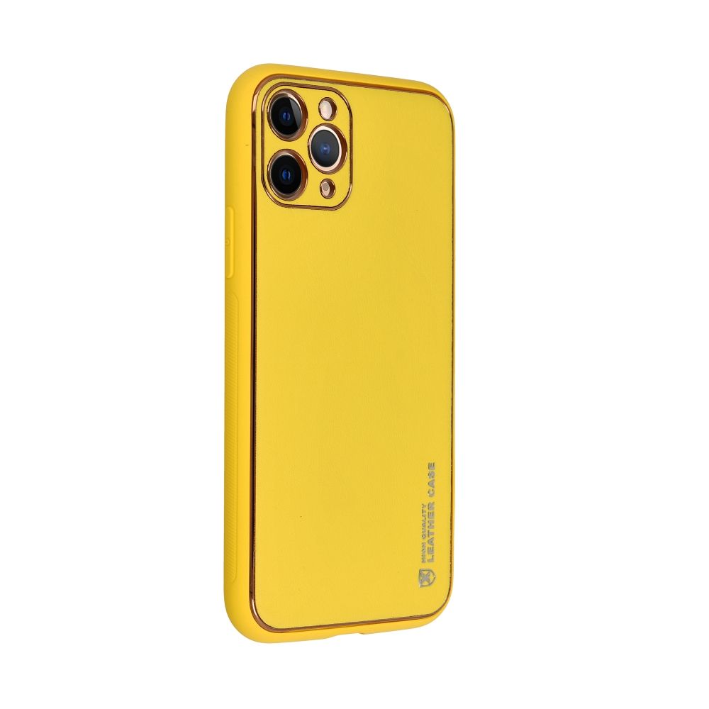 Pokrowiec Forcell Leather Case żółty Apple iPhone 15 Pro / 3 Pokrowiec Forcell Leather Case żółty Apple iPhone 15 Pro / 3