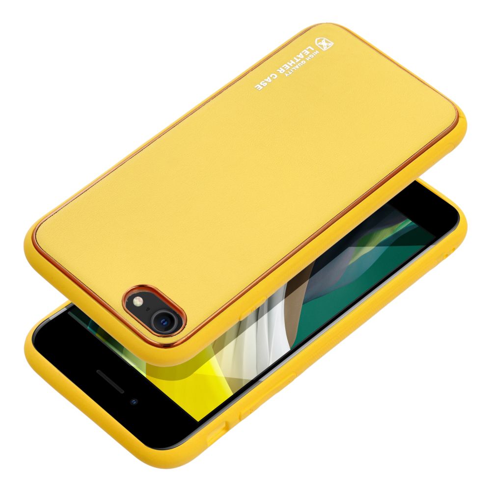 Pokrowiec Forcell Leather Case żółty Apple iPhone SE 2022 / 3 Pokrowiec Forcell Leather Case żółty Apple iPhone SE 2022 / 3