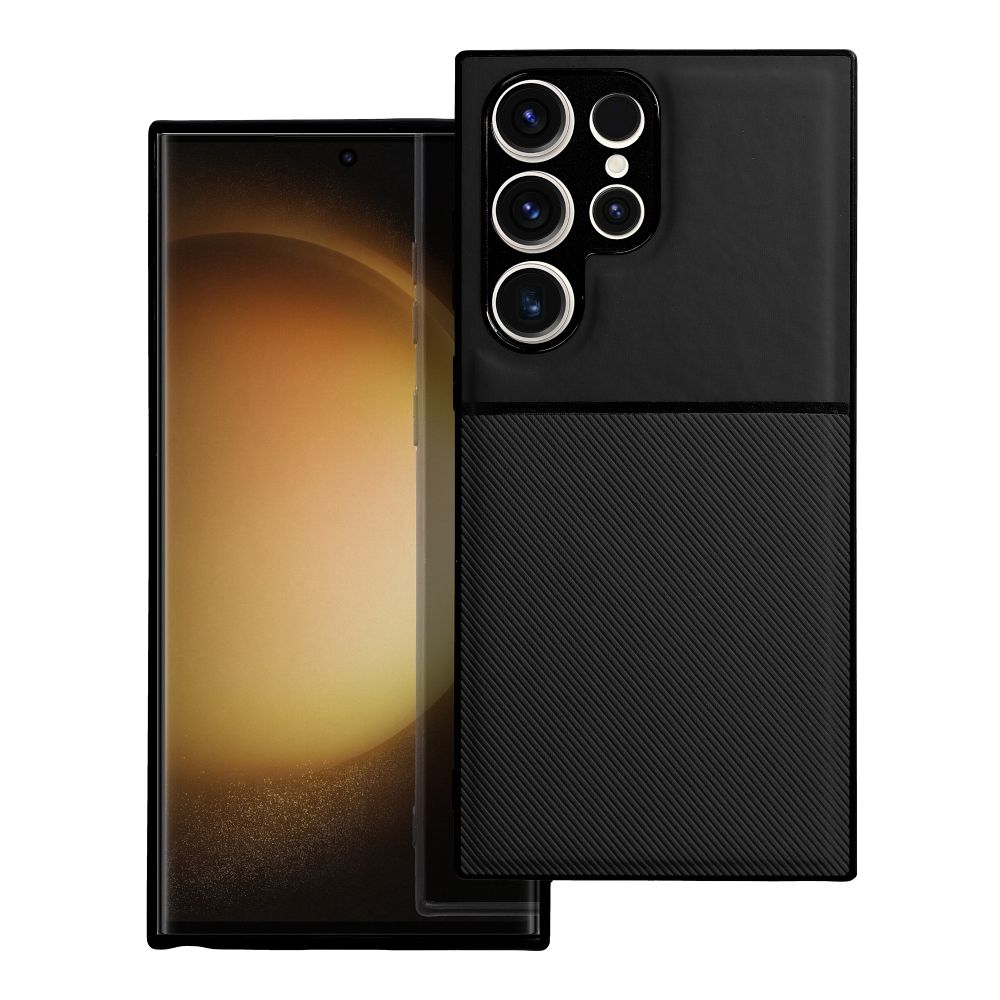 Pokrowiec Forcell Noble czarny Samsung Galaxy S23 Ultra