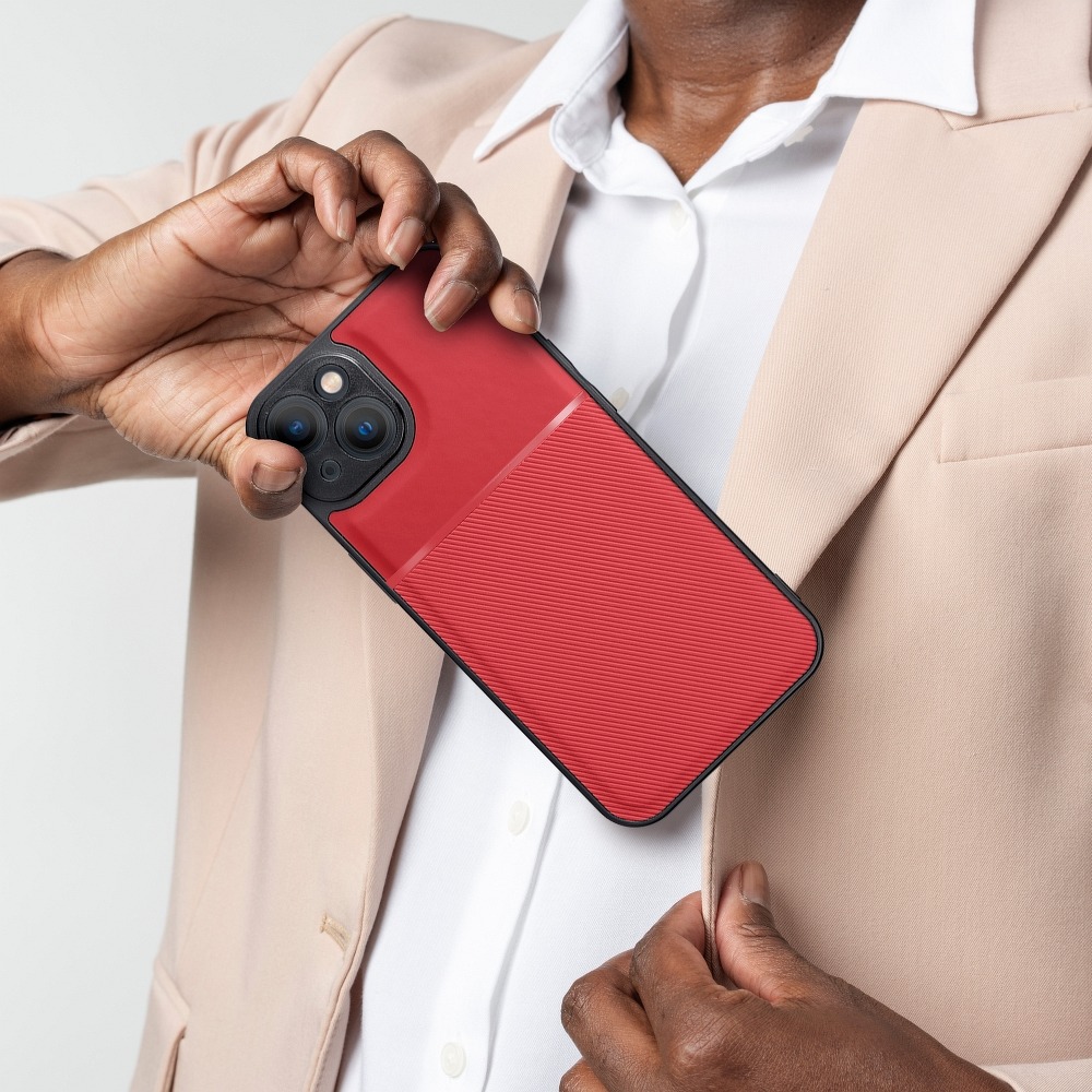 Pokrowiec Forcell Noble czerwony Apple iPhone SE 2020 / 5