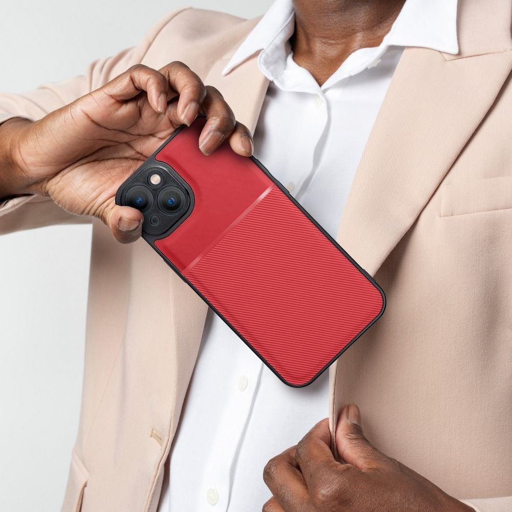 Pokrowiec Forcell Noble czerwony Apple iPhone SE 2022 / 5