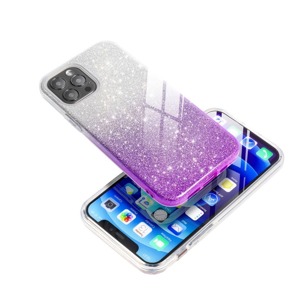 Pokrowiec Forcell Shining Ombre fioletowy Samsung Galaxy A22