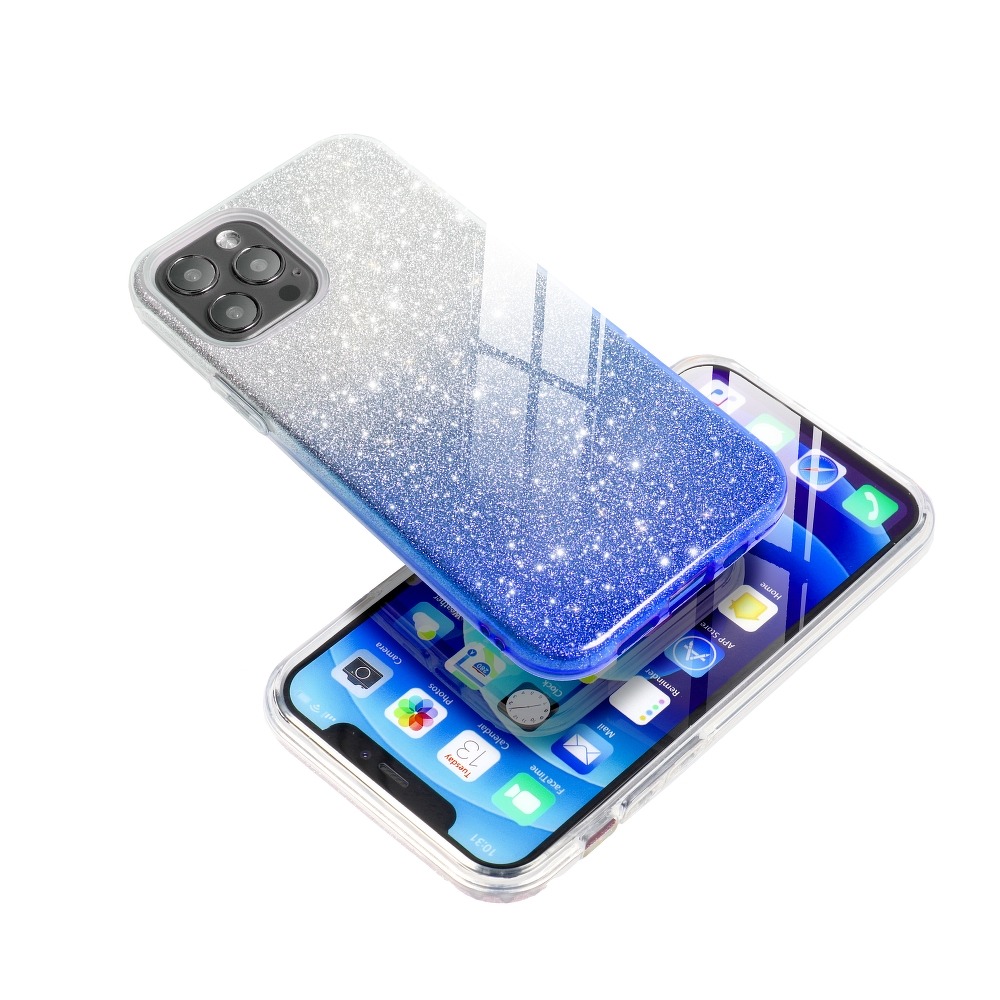 Pokrowiec Forcell Shining Ombre niebieski Huawei P Smart 2019