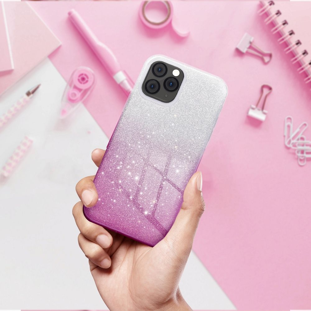 Pokrowiec Forcell Shining Ombre różowy Apple iPhone 14 Plus / 3 Pokrowiec Forcell Shining Ombre różowy Apple iPhone 14 Plus / 3
