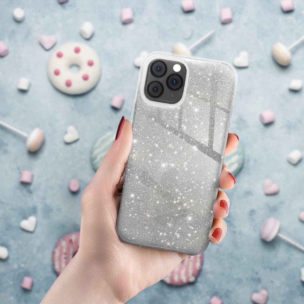 Pokrowiec Forcell Shining srebrny Apple iPhone 8 / 3 Pokrowiec Forcell Shining srebrny Apple iPhone 8 / 3