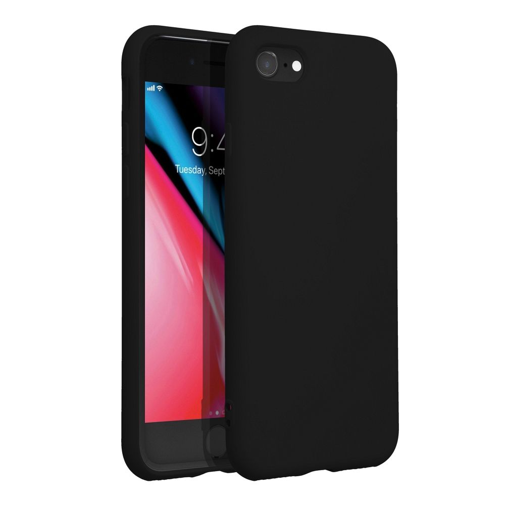 Pokrowiec Forcell Silicone czarny Apple iPhone 8 / 4