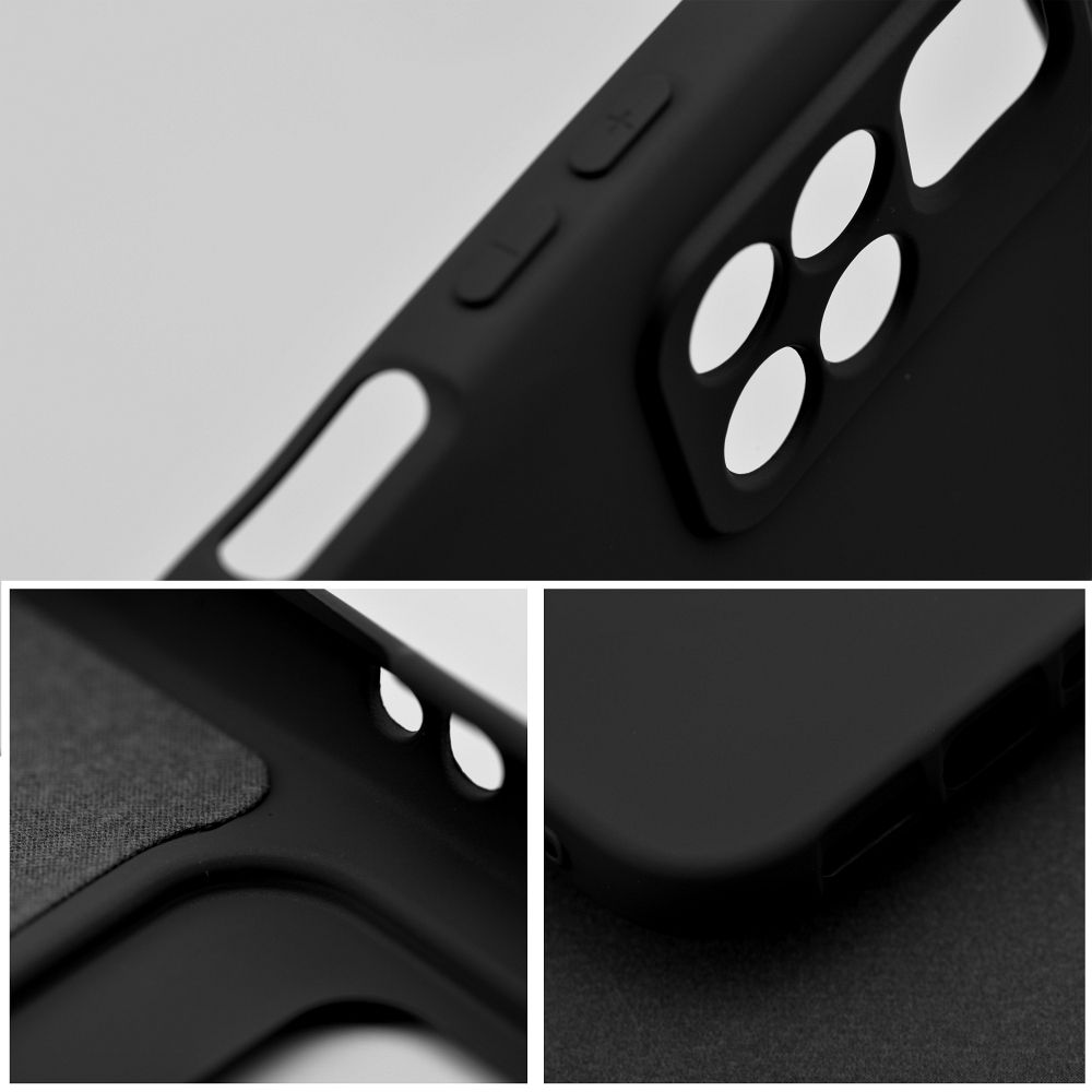 Pokrowiec Forcell Silicone czarny Xiaomi Redmi Note 12 Pro 5G / 7