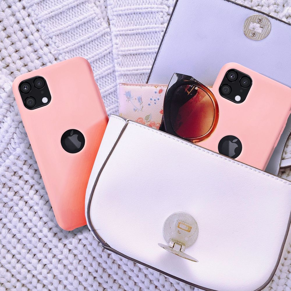Pokrowiec Forcell Silicone jasnor�owy Apple iPhone 14 Plus / 8