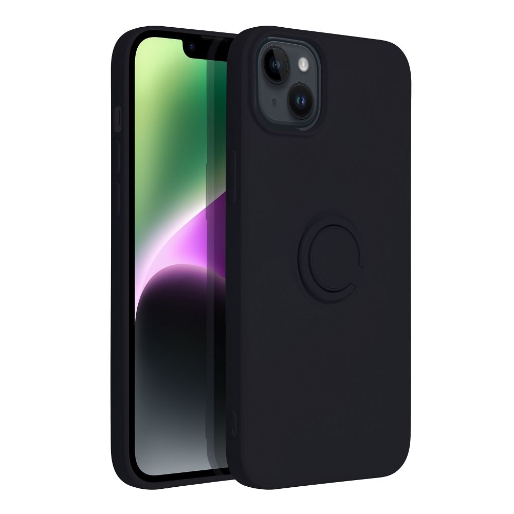 Pokrowiec Forcell Silicone Ring czarny Apple iPhone 14 Max / 3