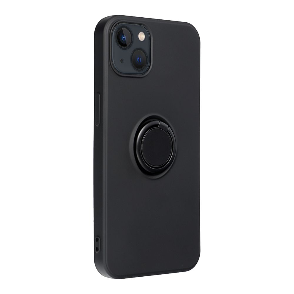 Pokrowiec Forcell Silicone Ring czarny Apple iPhone 14