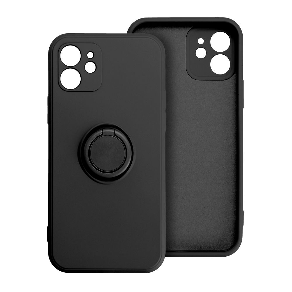 Pokrowiec Forcell Silicone Ring czarny Apple iPhone 14 / 3
